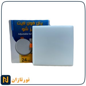 پنل فول لایت 24 وات توکار مربع نورآران