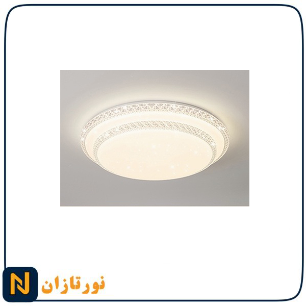 چراغ سقفی منشوری دو طبقه ریموت دار گرد رویه گالری 60
