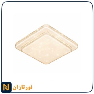 چراغ سقفی منشوری مربع دو طبقه نورآران رویه‌ 50